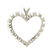Vintage Estate 14K White Gold Natural Diamond Open - 3