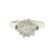 Vintage Estate Ladies 14K White Gold Fancy Diamond