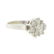 Vintage Estate Ladies 14K White Gold Fancy Diamond - 2