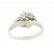 Vintage Estate Ladies 14K White Gold Fancy Diamond - 4