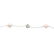 Vintage Estate Ladies 14K White Gold Pink Pearl Heart 7