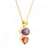 Estate 18K Yellow Gold Amethyst Orange Tourmaline - 3