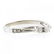 Vintage Estate 10K White Gold Three Stone Diamond - 2