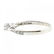 Vintage Estate 10K White Gold Three Stone Diamond - 4