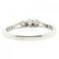 Vintage Estate 10K White Gold Three Stone Diamond - 5