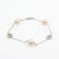 Vintage Estate Ladies 14K White Gold Pink Pearl Heart 7