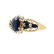 Estate Vintage Ladies 10K Yellow Gold Sapphire Diamond - 2