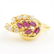 Vintage Classic Estate 18K Yellow Gold Ladies Zirconia