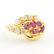 Vintage Classic Estate 18K Yellow Gold Ladies Zirconia - 2