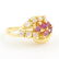 Vintage Classic Estate 18K Yellow Gold Ladies Zirconia - 3