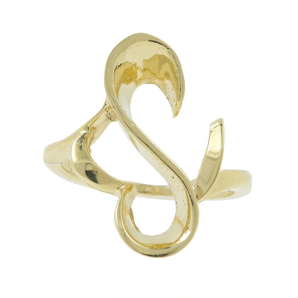 Vintage Classic Estate Ladies 14K Yellow Gold Free Form (1 of 6)