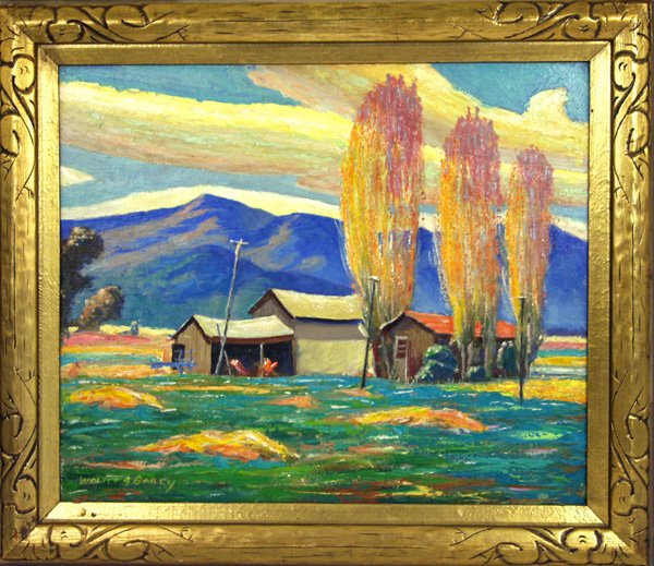 WALTER ALEXANDER BAILEY (American) Oil on board