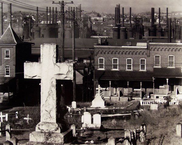 WALKER EVANS (American) Gelatin silver print: Walker Evans (American, 1903 - 1975) Bethlehem, Pennsylvania. Gelatin silver print. 1935. Printed later. Stamp titled, numbered, dated and annotated, verso. 7 5/16 x 9 1/4 in. (186 x 235 mm). Printed