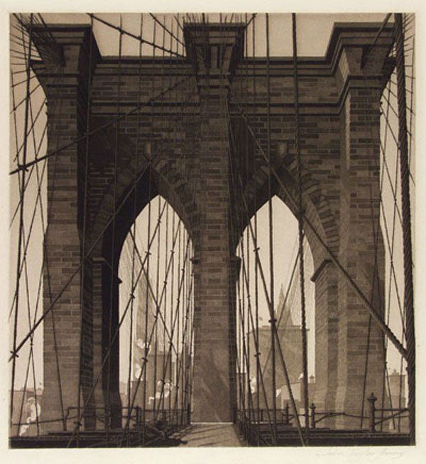JOHN TAYLOR ARMS (American) Etching with aquatint: John Taylor Arms (American, 1887 - 1953) Gates of the City. Etching with aquatint. 1922. Edition of 25. Signed in pencil, lower right. 8 1/2 x 7 15/16 in. (216 x 202 mm). Sheet Size: 12 1/4 x 11 3/16