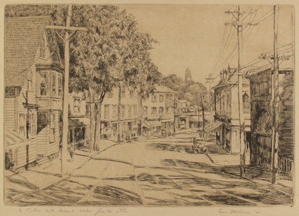 LOUIS WOLCHONOK (American) Etching