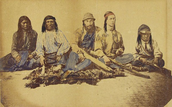 AMERICAN SCHOOL, 19TH CENTURY Vintage hand-colore