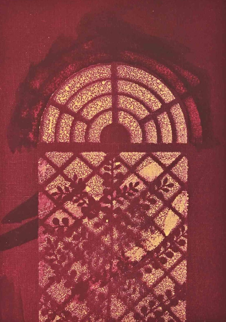 Max Ernst, Through the Window, Lithograph, 1972: Through the Window is a lithograph on Arches paper realized by Max Ernst in 1972. Belongs to the suite "Judith". Limited edition of 500. Unsigned and unnumbered, as issued. Godd conditions. The Suite