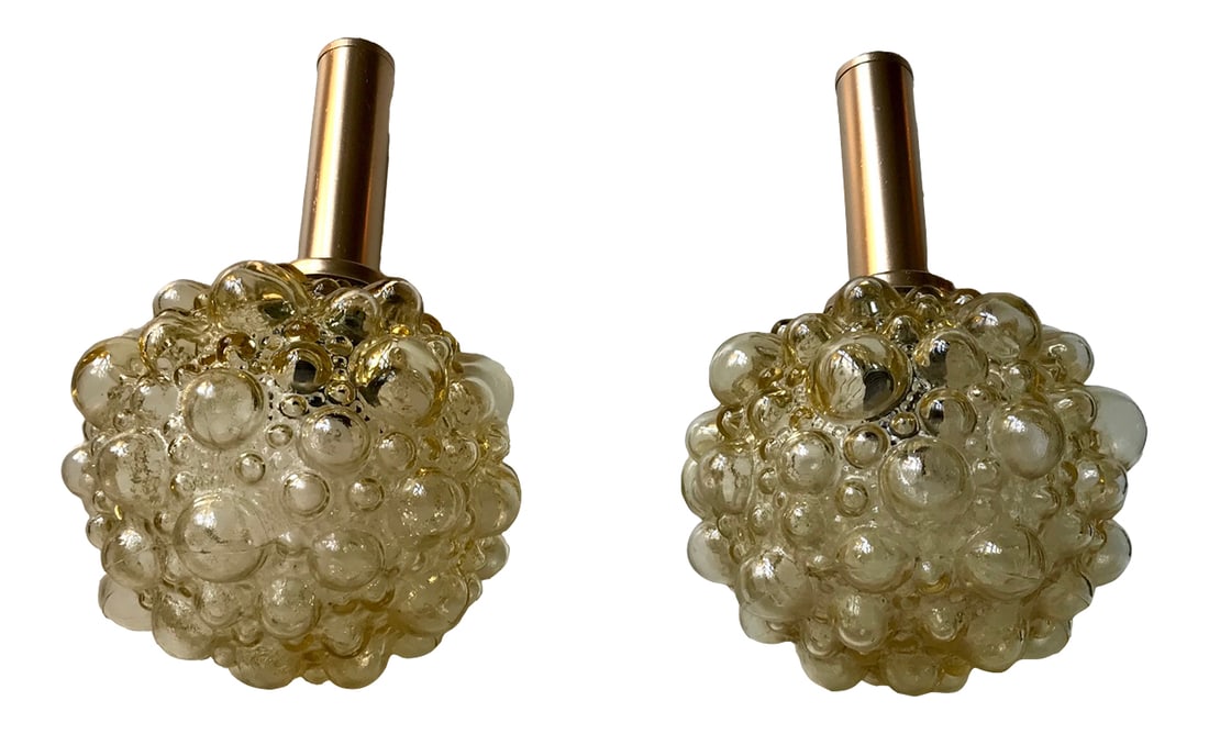Bubble Pendant Lamps by Helena Tynell for Limburg, 1960s, Set of 2 (1 of 8)