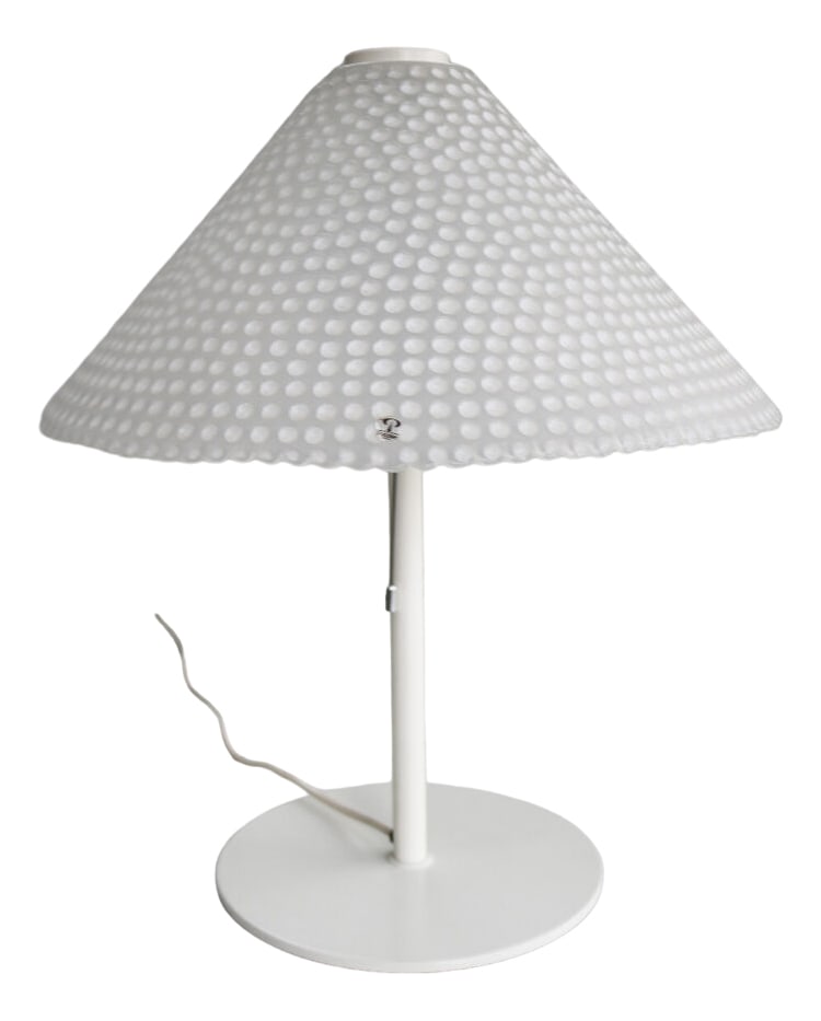 Sculptural Glass Table Lamp from Peill & Putzler, 1970s: Simple sculptural design. Large table lamp. Peill & cleaner. 2 x E27 version a really impressive lamp. Additional Item Information: Schlichtes skulpturales Design. Große Tischleuchte. Peill &