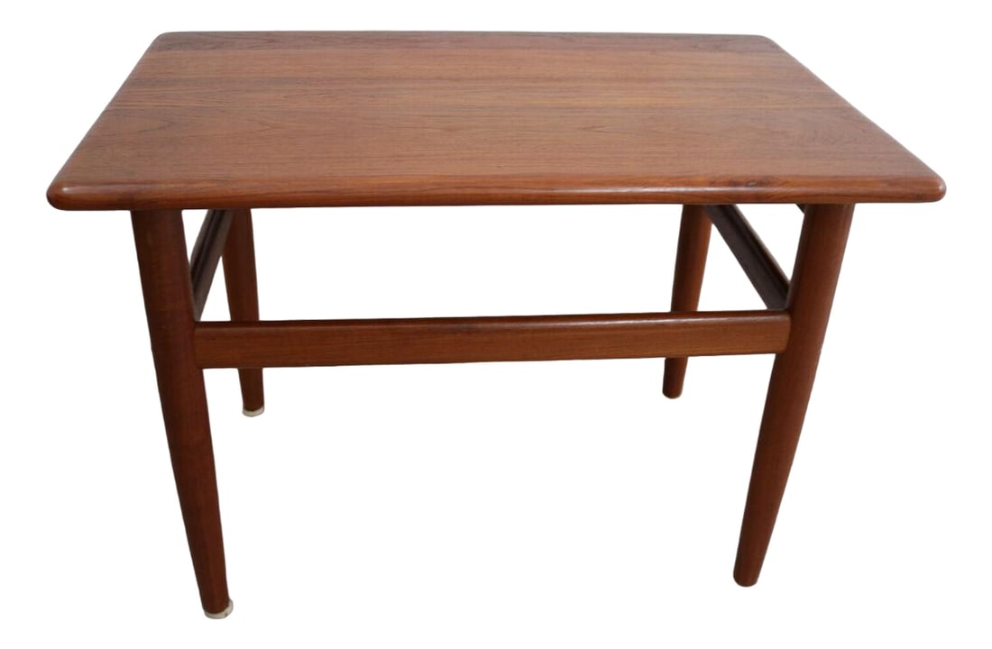 Teak Side Table by Niels Bach, Denmark, 1960s: Country of Manufacture: Denmark Design Period: 1960 to 1969 Production Period: Unknown Detailed Condition: Good — This vintage/antique item may have some wear such as scratches and other signs o