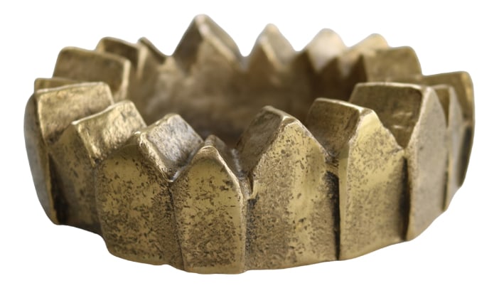 Brutalist Bronze Ashtray in Brass, 1960s (1 of 8)