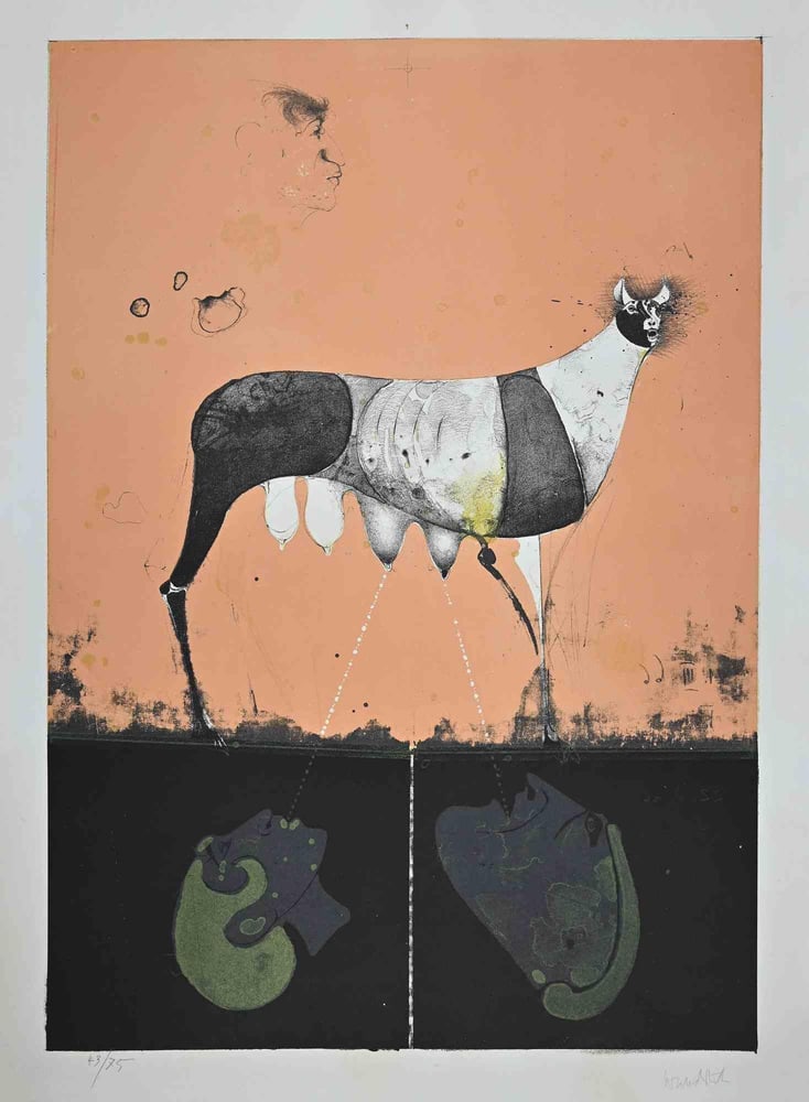 Paul Wunderlich, Untitled, Original Lithograph, 1970s (1 of 1)