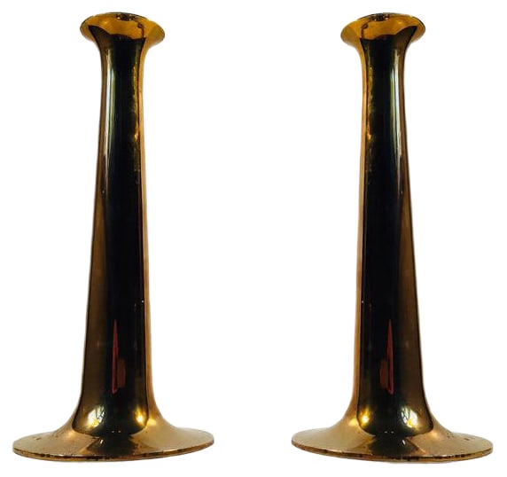 Mid-Century Brass Candlesticks by Hans Bolling for Torben Ørskov, 1960s, Set of 2 (1 of 7)