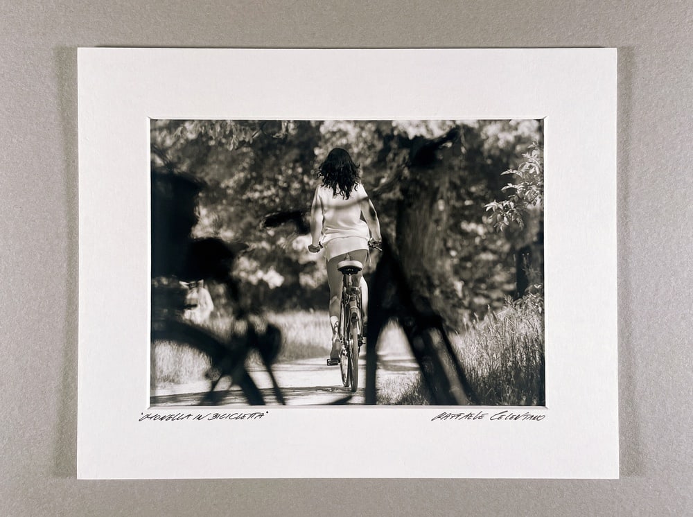 R. Celentano, Monella on a Bicycle, Photograph (1 of 6)