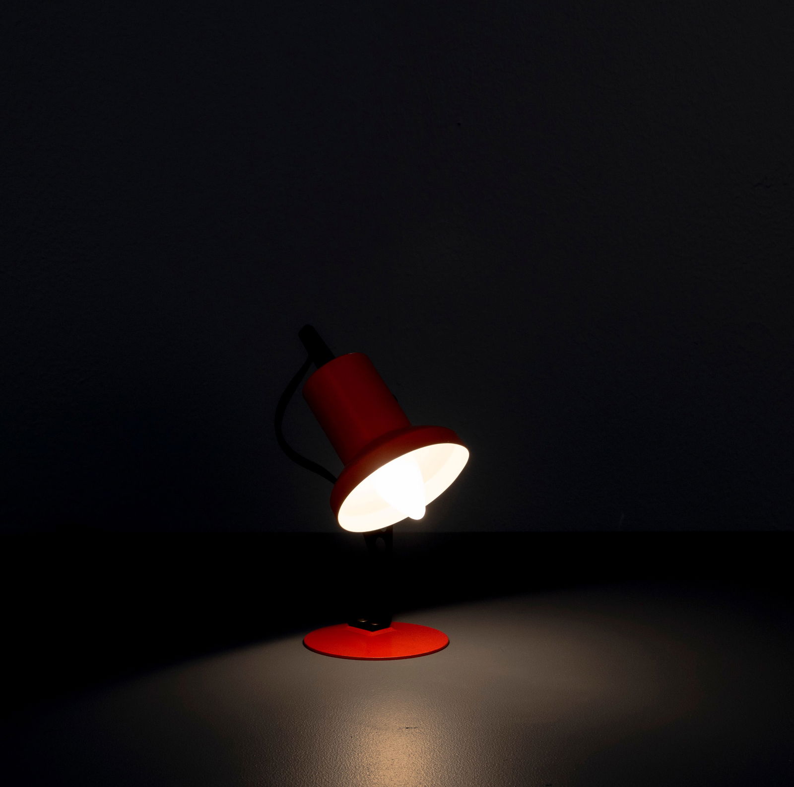 German Orange Desk Lamp from Brilliant Leuchten, 1950s (1 of 14)