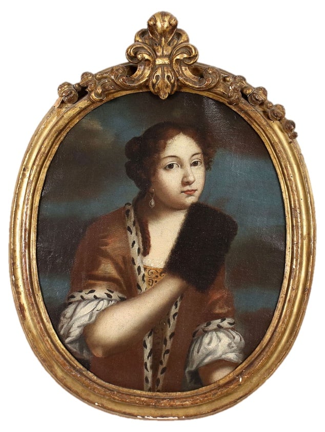 Italian Artist, Female Portrait, 18th Century, Oil on Canvas, Framed (1 of 13)