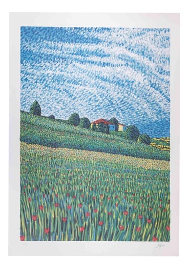 Lucio Rofrano, Countryside, Lithograph by Lucio Rofrano, 1990s (1 of 3)