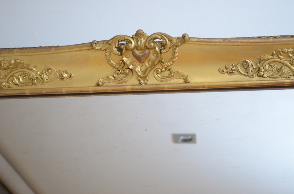 19th Century Leaner or Wall Mirror, 1840s - 19
