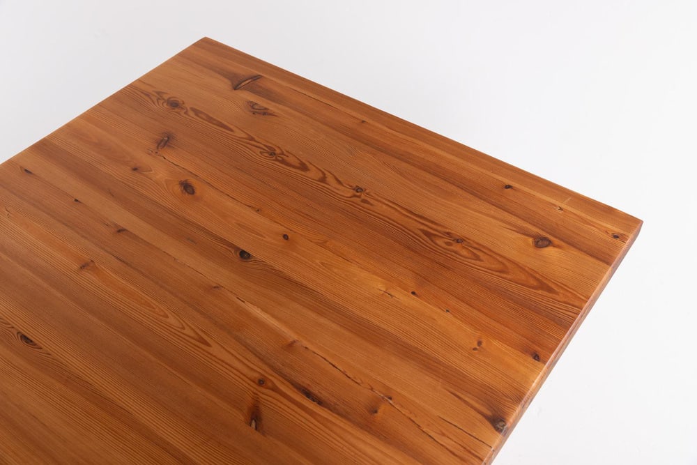 Scandinavian Modern Pine Coffee Table - 4