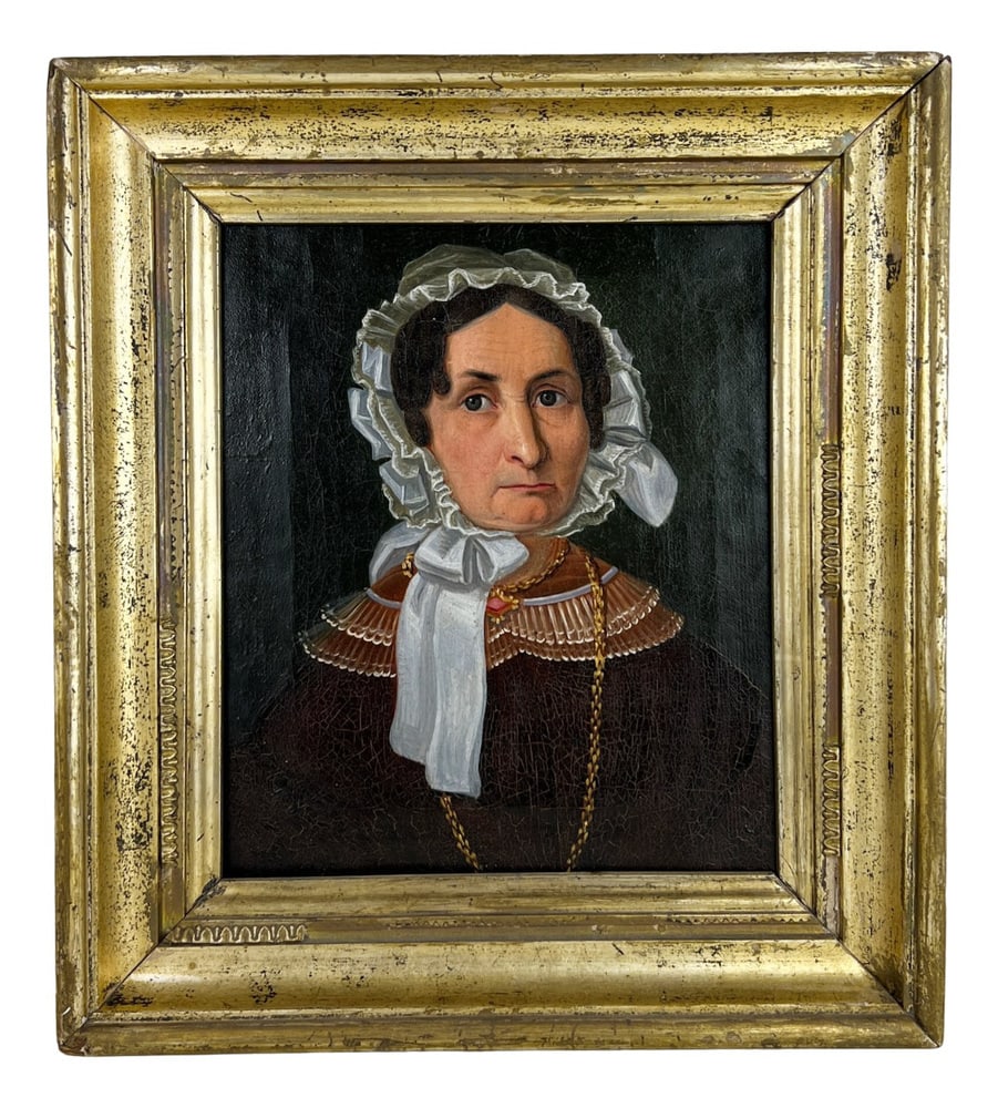 Portrait of a Noble Elderly Lady, 1850s, Framed (1 of 20)