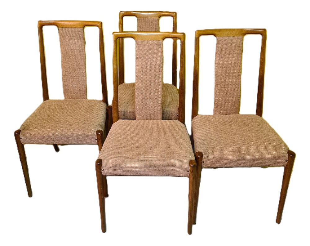 Teak Dining Chairs, 1960s, Set of 4 (1 of 7)