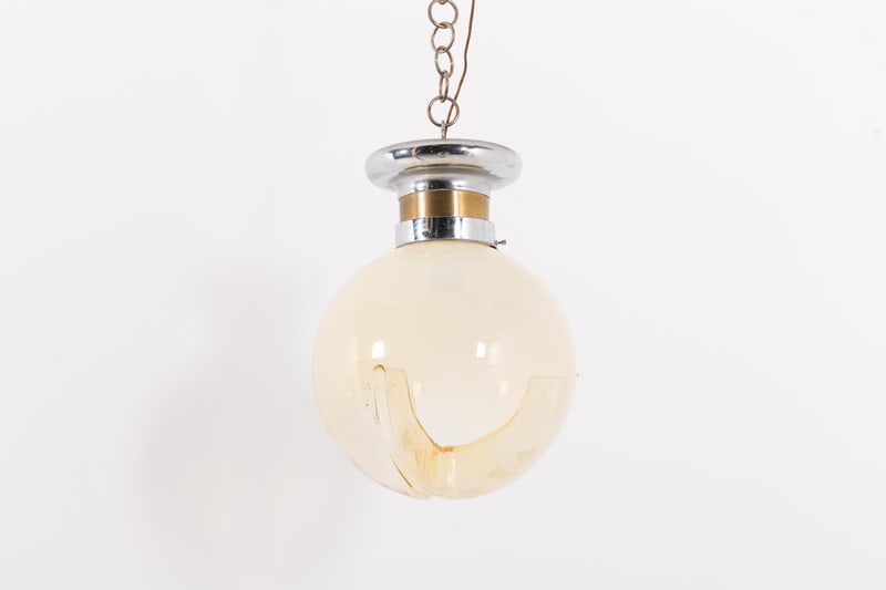 Italian Modern Hanging Lamp from Mazzega, 1970s - 2