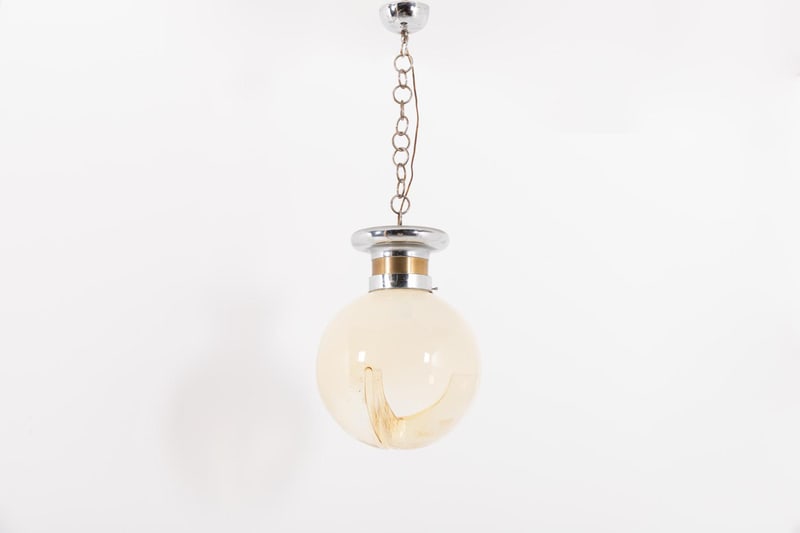 Italian Modern Hanging Lamp from Mazzega, 1970s - 6