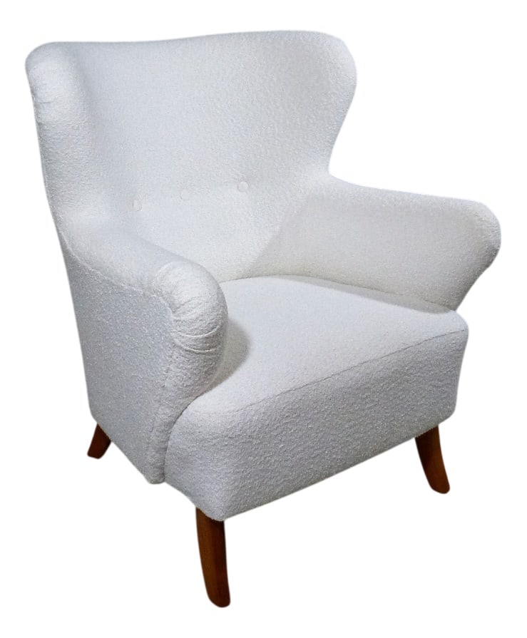 Boucle Lounge Chair, Sweden, 1950s (1 of 20)