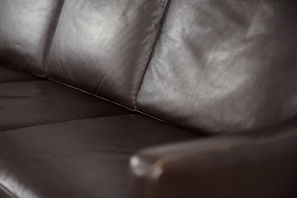 3-Seater Chocolate Leather Sofa, 1960s - 6