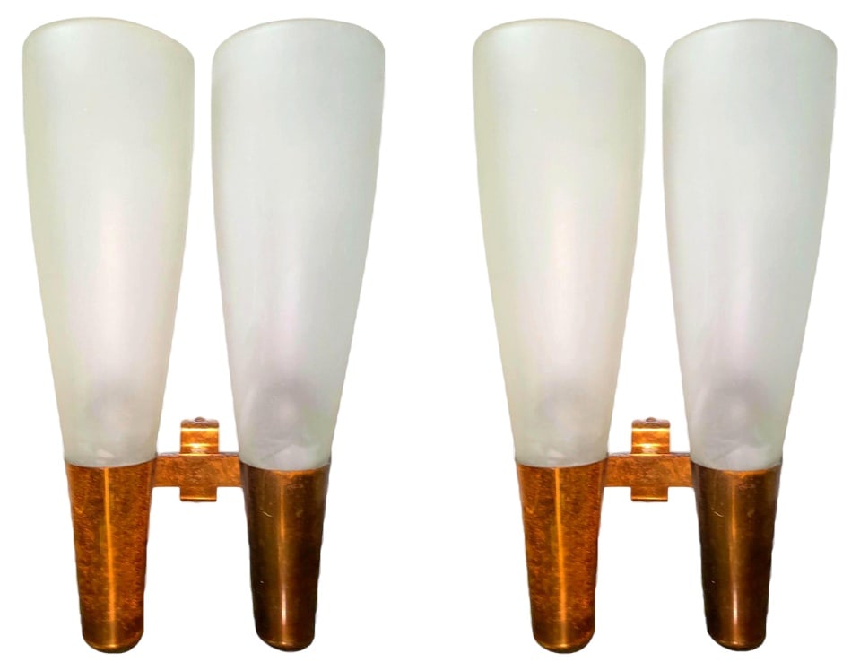 Pair of Wall Lamps 1537 for Fontana Arte, 1935 (1 of 6)