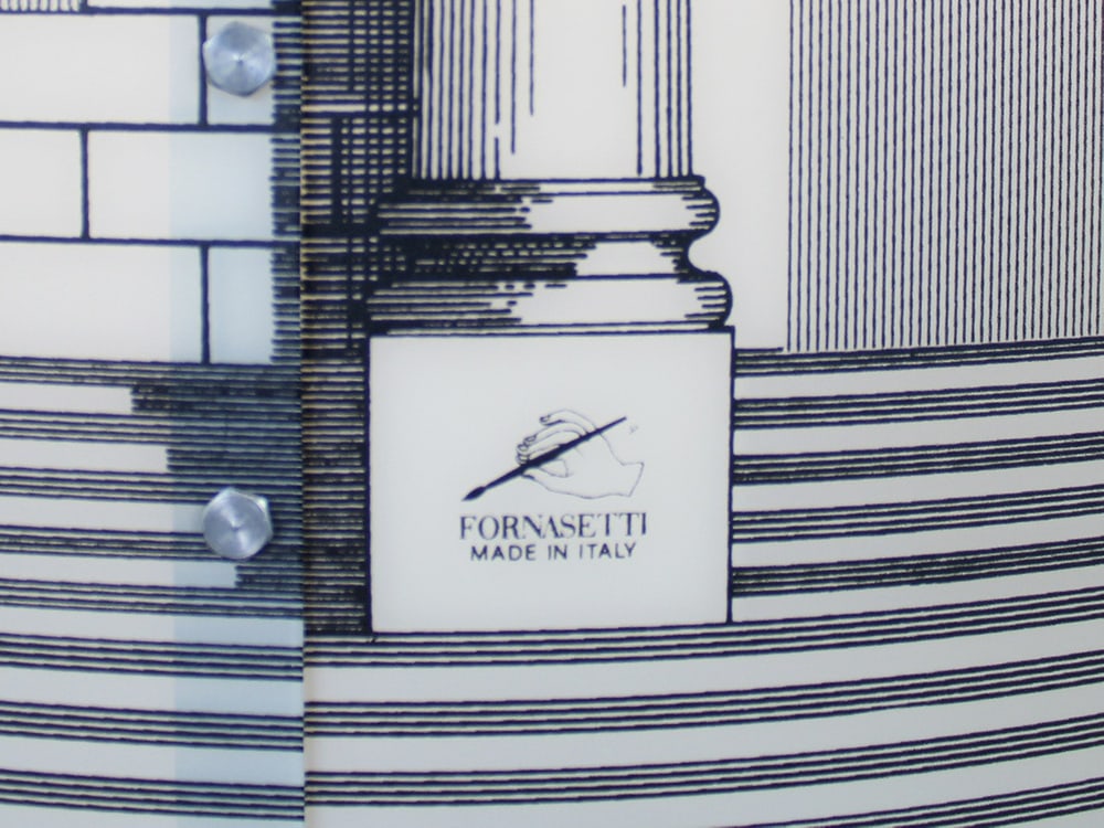 Italian Fornasetti Table & Floor Lamps, Set of 2 - 17