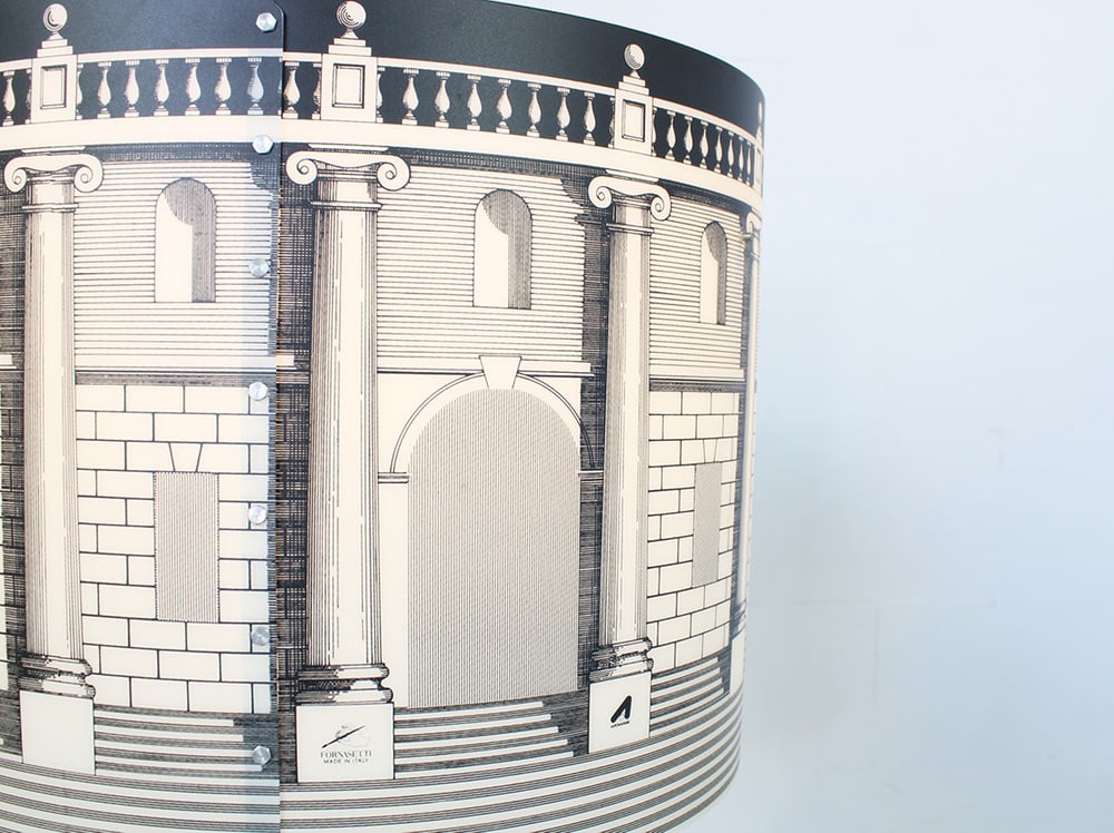 Italian Fornasetti Table & Floor Lamps, Set of 2 - 20