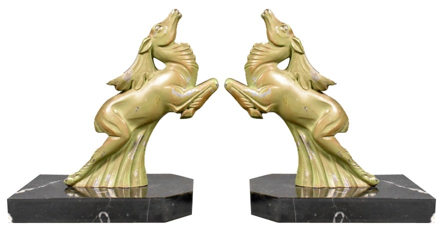 Pair of Art Deco Ibex Bookends, 1930s (1 of 20)