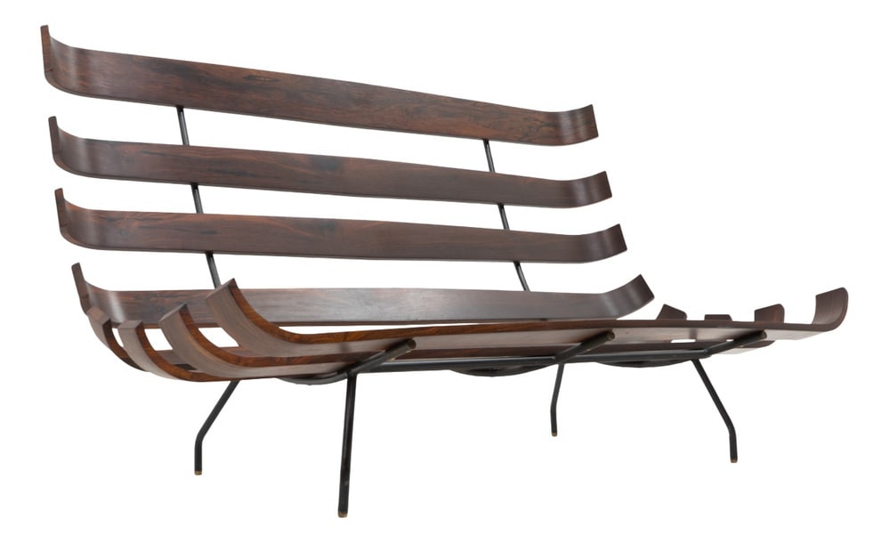 Costela Sofa by M. Eisler and C. Hauner, 1960s: The Costela (Rib) chairs and sofas by Carlo Hauner and Martin Eisler became an instant success after their introduction in the Brazilian market, and it wasn’t for long that production was