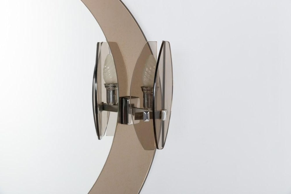 Wall Mirror With Sconces from Veca, 1960s - 6
