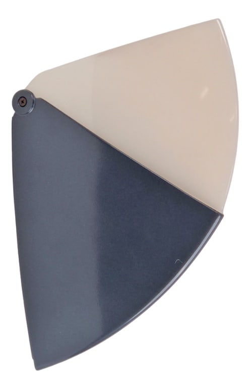 Ariosto Wall Lamp by Valerio Sacchetti for Sirrah: Postmodern Sirrah wall lamp Ariosto anthracite ‘80 Italy designBrand: SirrahModel: AriostoFinish: lacquered aluminum, diffuser: translucent polycarbonateDimensions: h 30 cm x W 9.5 cm x D 20.5