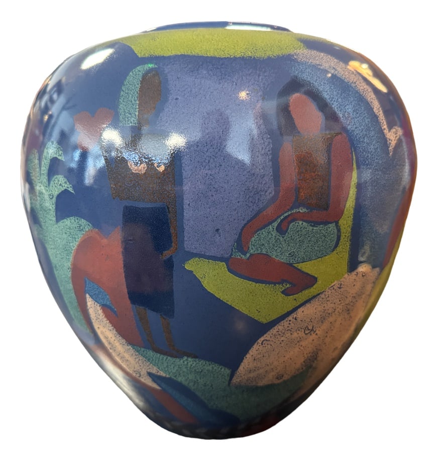 Papeete Earthenware Vase from Pornic, 1980s (1 of 7)