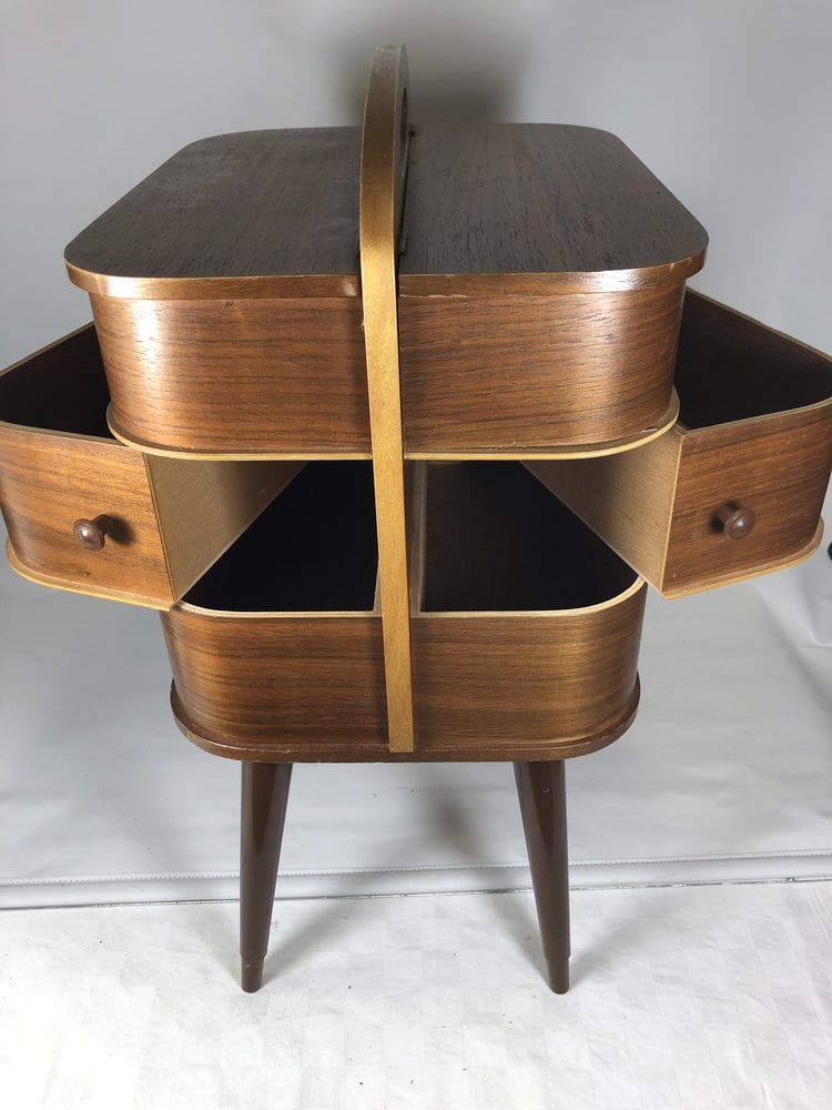 Vintage Danish Sewing Table - 10