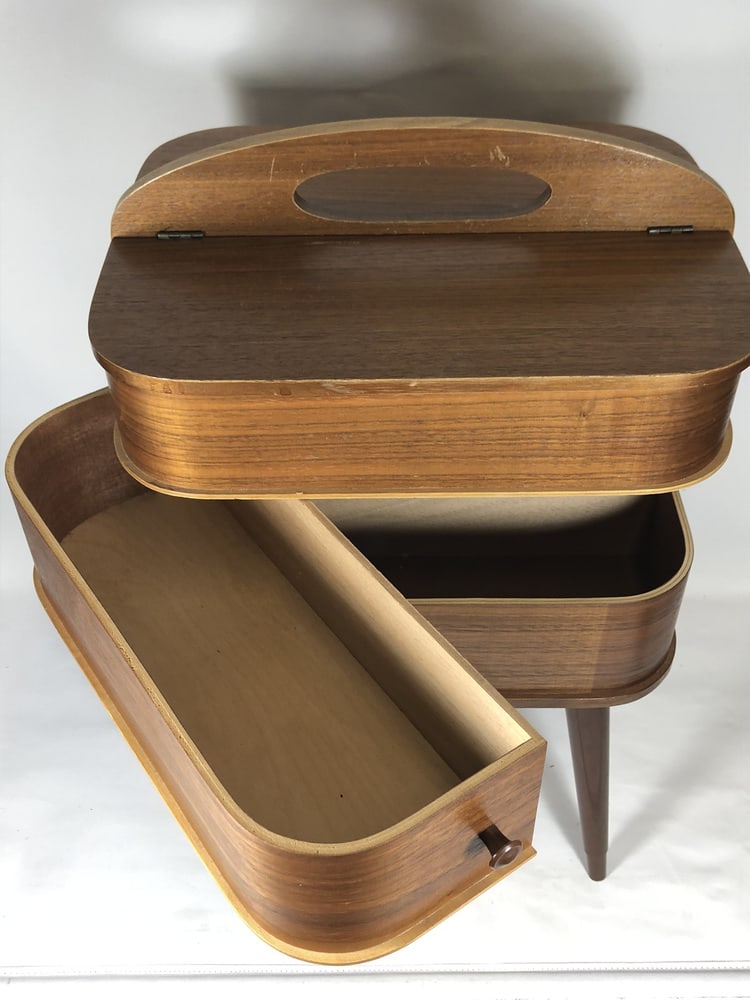 Vintage Danish Sewing Table - 9