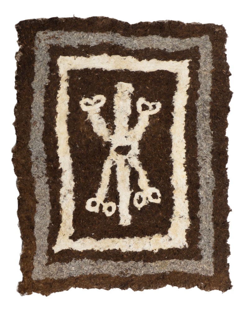 Woolen Namad Felt, Afghanistan, 19th Century: For millennia, Central Asian nomads relied on age-old designs. Felt, prized for its insulation and portability, featured prominently in their lives until its decline a few decades ago.Essential